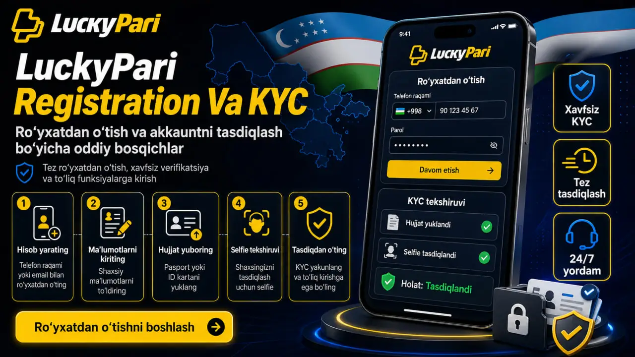 LuckyPari platformasi O'zbekiston